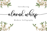 Almond Whisp - Modern Calligraphy, a Script Font by Sronstudio (Thumbnail 1 of 10)