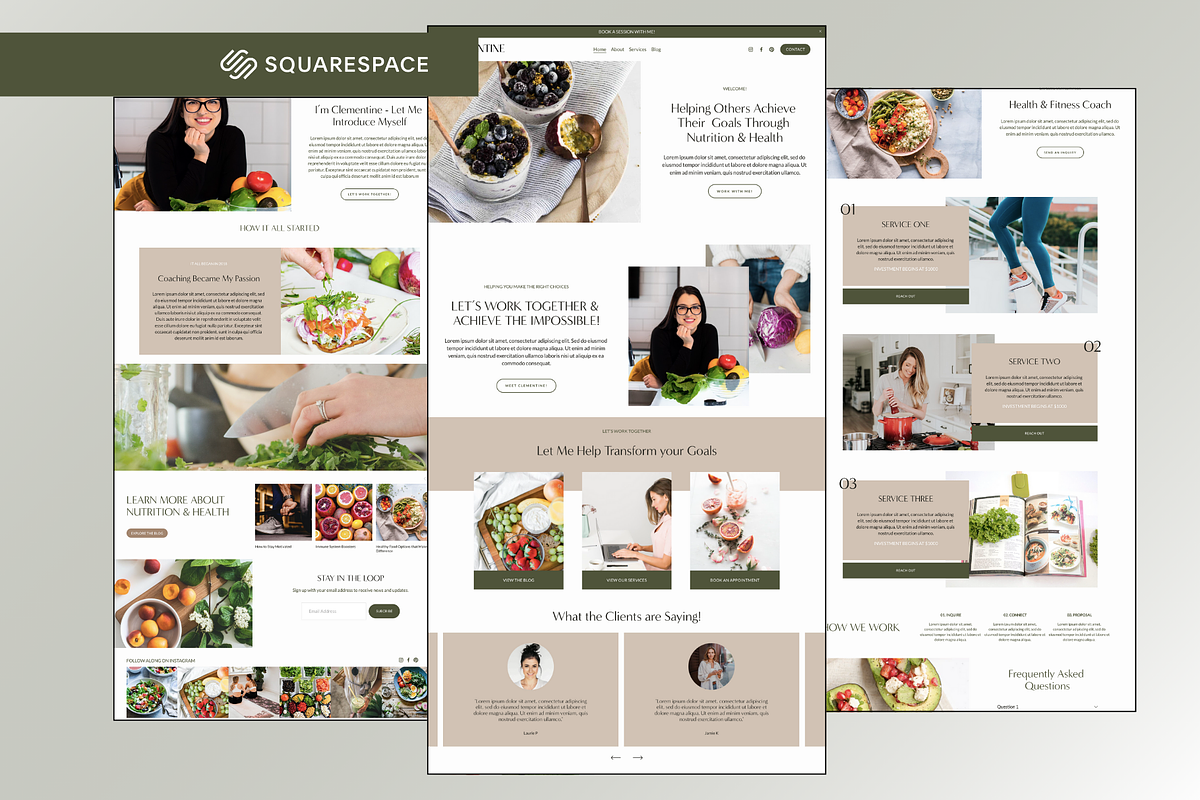 Squarespace Template: Clementine, a Squarespace Template by Breah Designs (Photo 1 of 10)