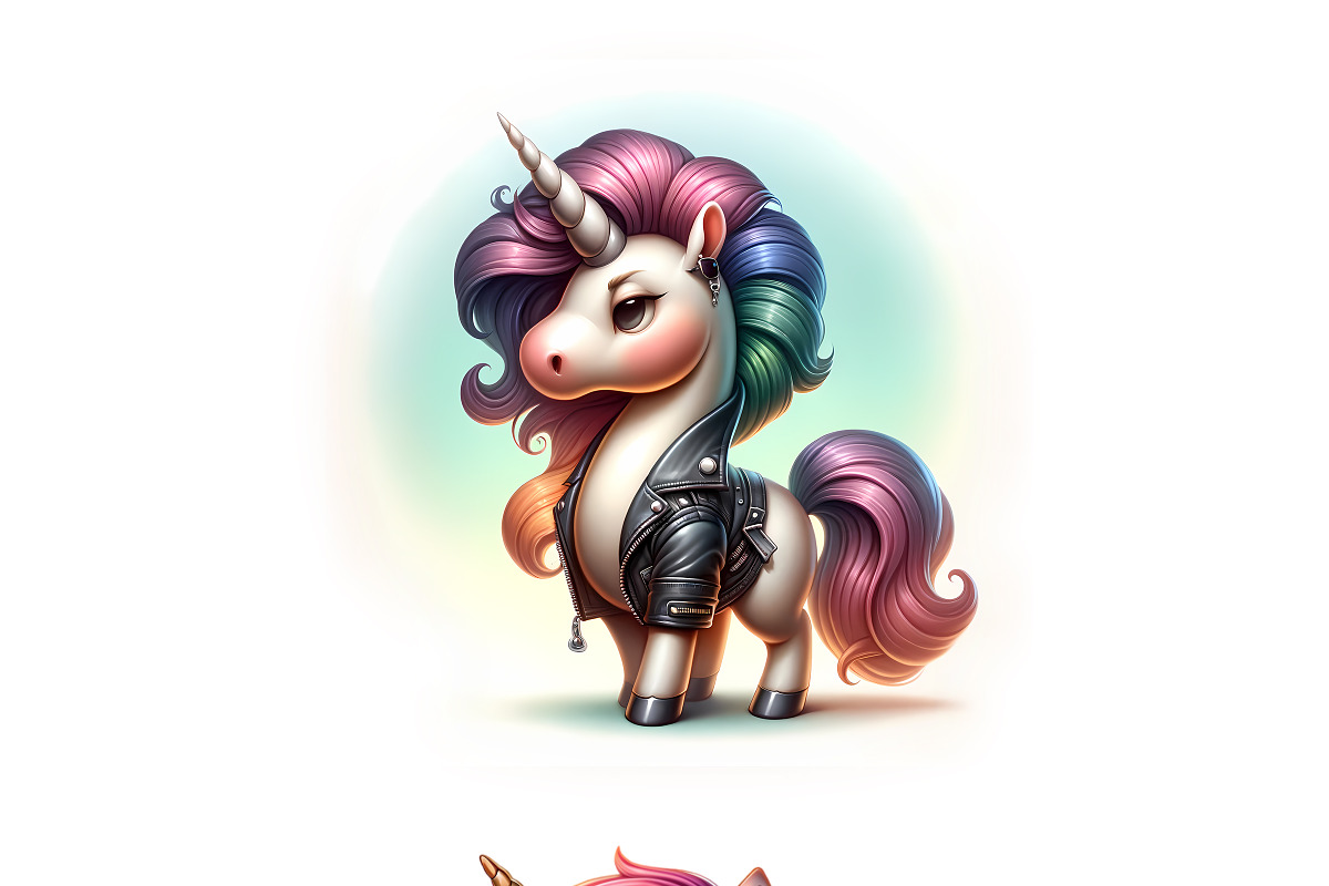 Biker Unicorns PNG Pack, an Animal Illustration by DoubleTwists (Photo 4 of 5)