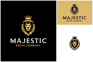 King Crown Lion Face Head Royal Logo, a Branding & Logo Template by Enola99d