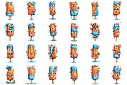 Whimsical Summer Ice Cream Clipart, a Seasonal Illustration by designcity5 (Thumbnail 2 of 5)