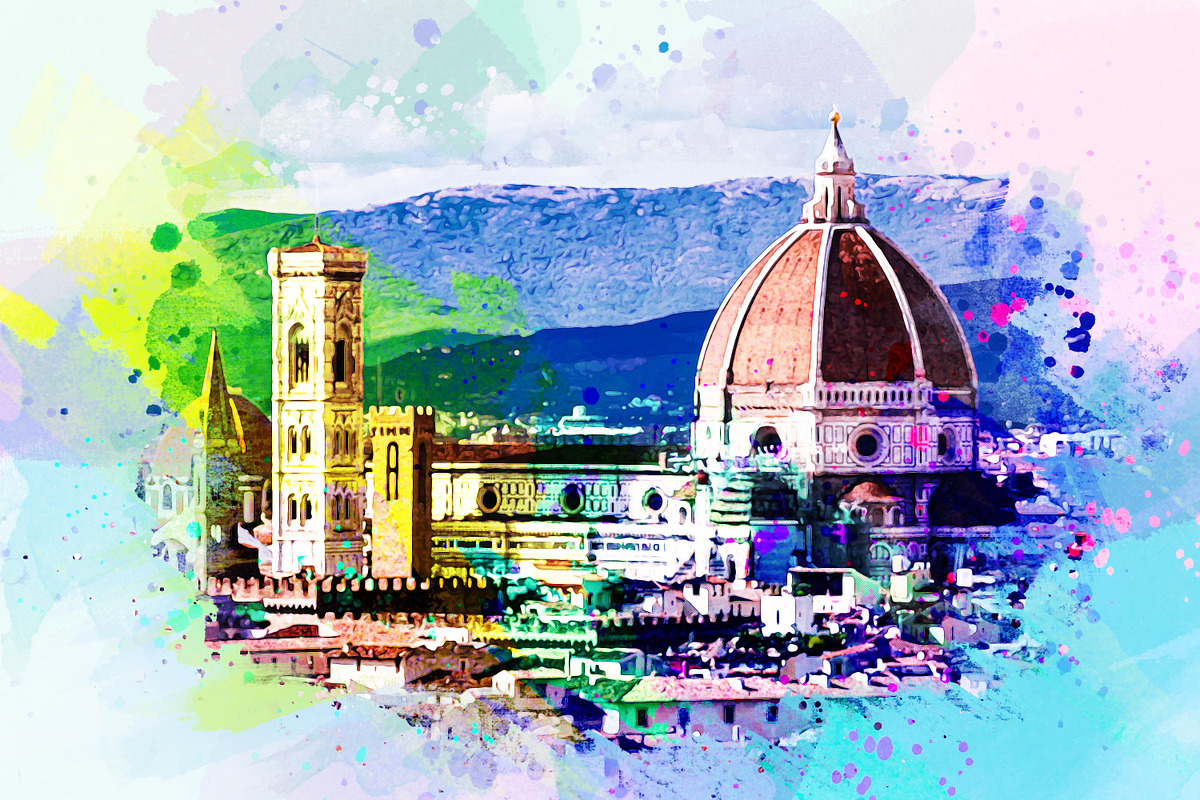 Urban Watercolor Photoshop Effect, a Brushes & More by INTENTFX (Photo 17 of 26)