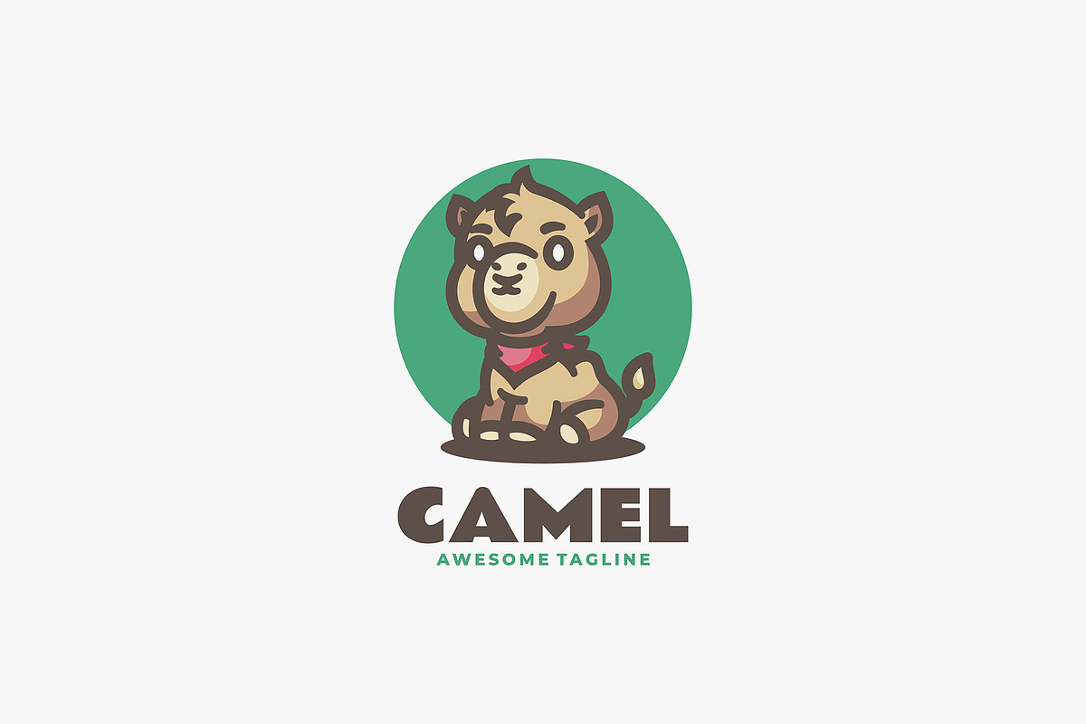 Camel Mascot Cartoon Logo, a Branding & Logo Template by Artnivora.Std