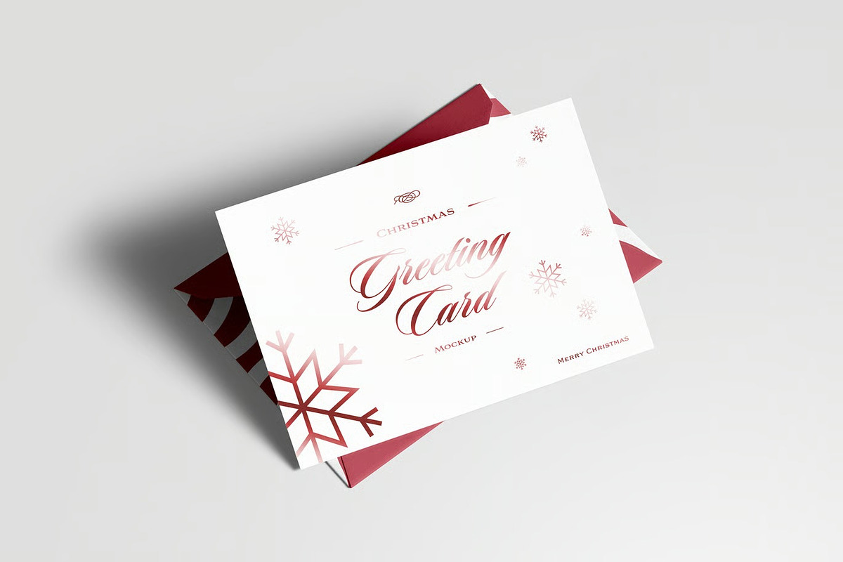 Greeting Card Mock-up, an Advertising Mockup by zippypixelstudio (Photo 8 of 14)