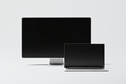 Laptop & Monitor Mockup, a Device Mockup by zpackcreative (Thumbnail 3 of 4)