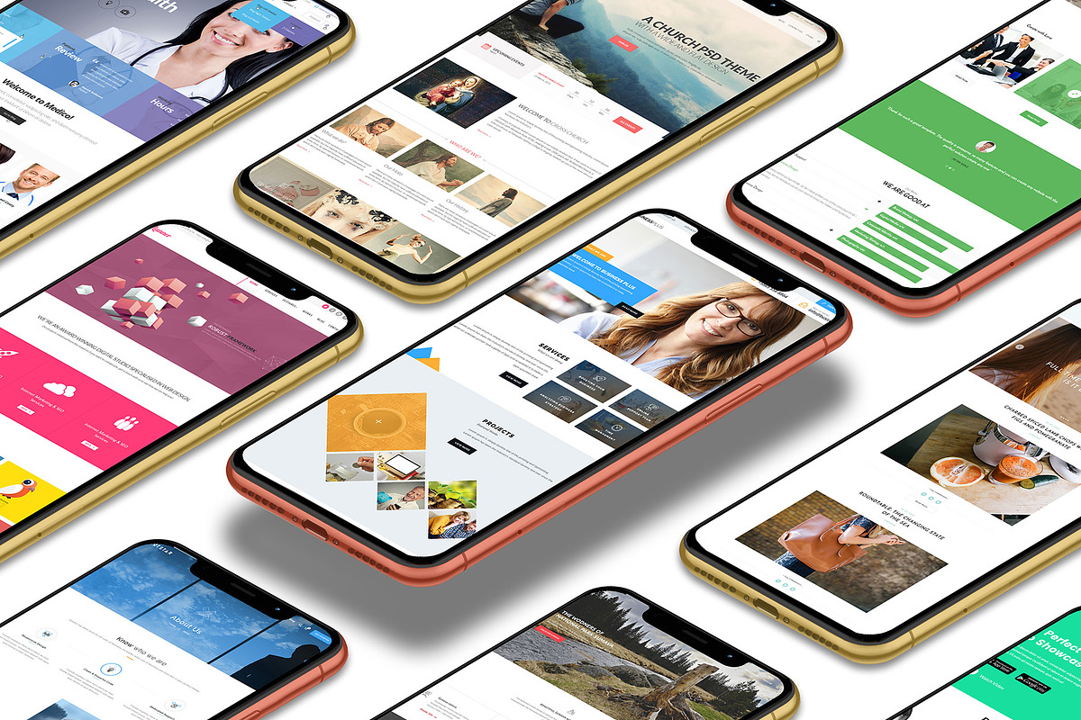 Realistic 3D iPhone Mock-Up Bundle 4, an iPhone Mockup by Graphicsworld125 (Photo 9 of 16)
