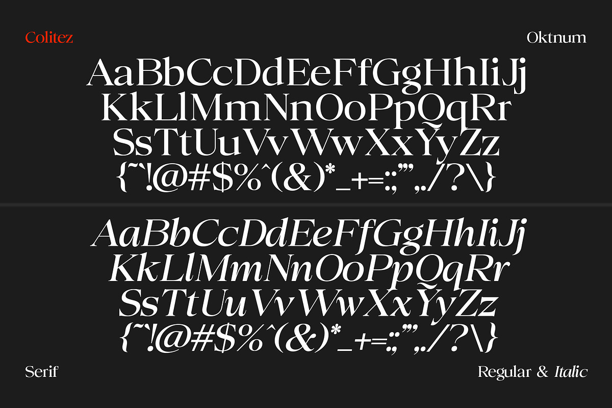 Colitez - Editorial Serif, a Serif Font by Oktnum Type Foundry (Photo 14 of 15)