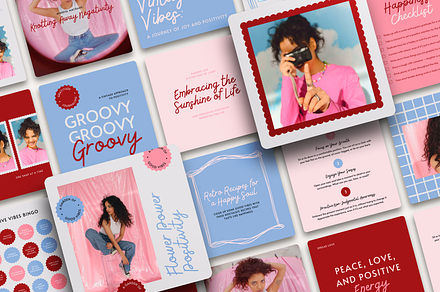 Retro & Bold Social Media Kit, a Social Media Template by Karisma Studio