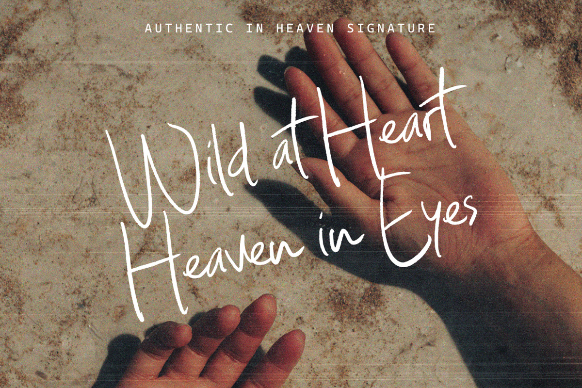 Authentic in Heaven - Handwritten, a Handwritten Font by tebaltipislab (Photo 12 of 13)