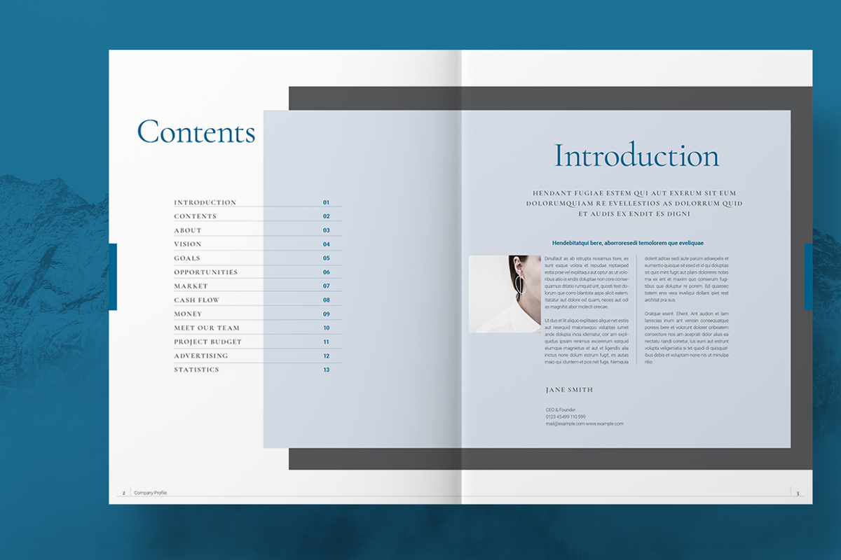Blue Business Brochure, a Brochure Template by Boris Cupac (Photo 2 of 7)