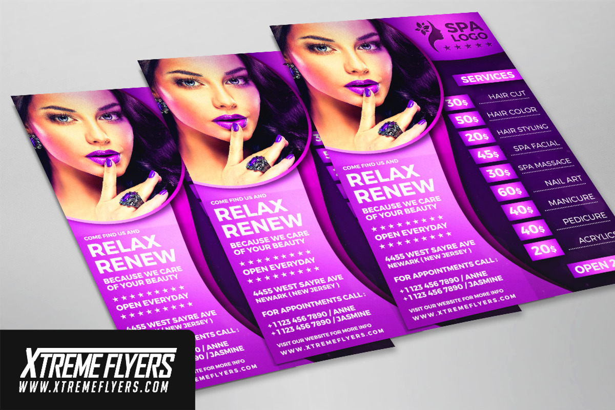 Beauty Salon Flyer, a Flyer Template by XtremeFlyers (Photo 2 of 2)