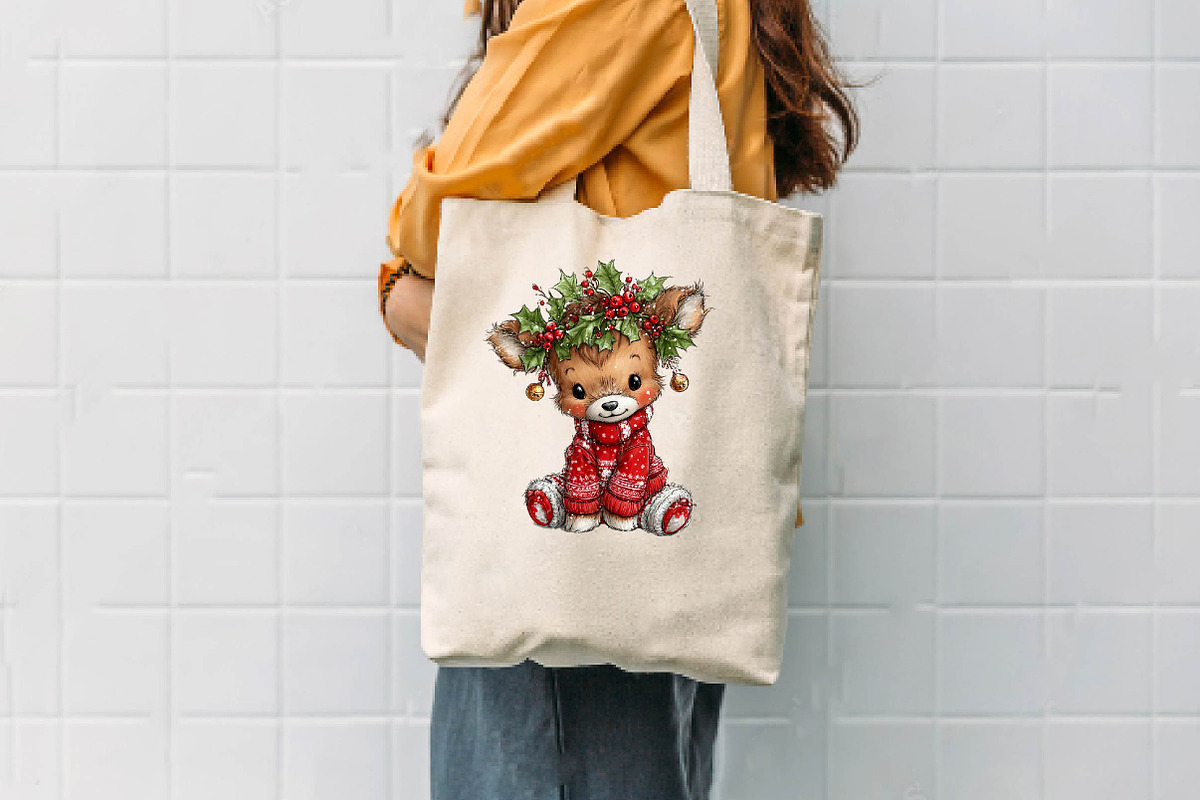 Fun Christmas Animals Kids Clipart, a Seasonal Illustration by CreationArt (Photo 7 of 7)