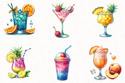 Tropical Beach Cocktail Clipart, an Illustration by OK Design (Thumbnail 3 of 5)