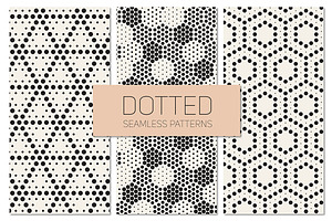 Dotted Seamless Patterns. Set 5