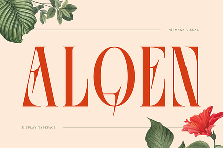 Alqen- Branding Logo Font, a Serif Font by Nirmana Visual