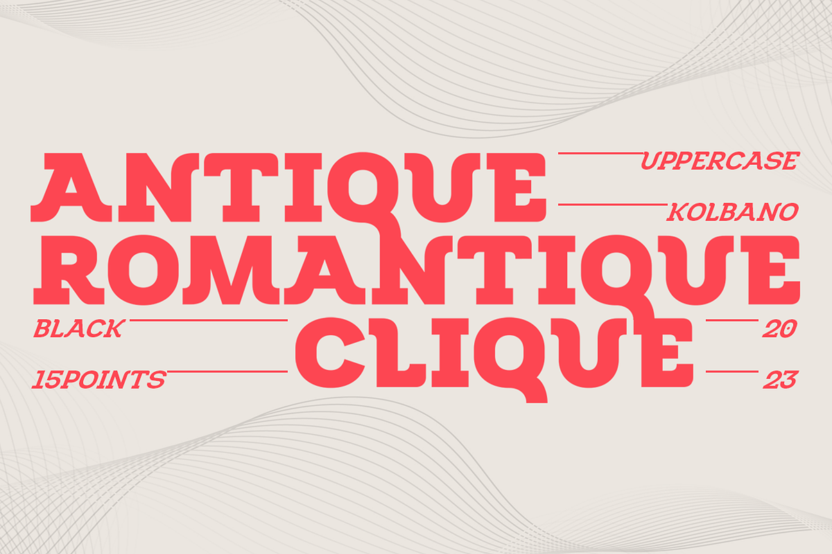 Kolbano - Antique Typefamily, a Slab Serif Font by Jehoo Creative (Photo 3 of 12)
