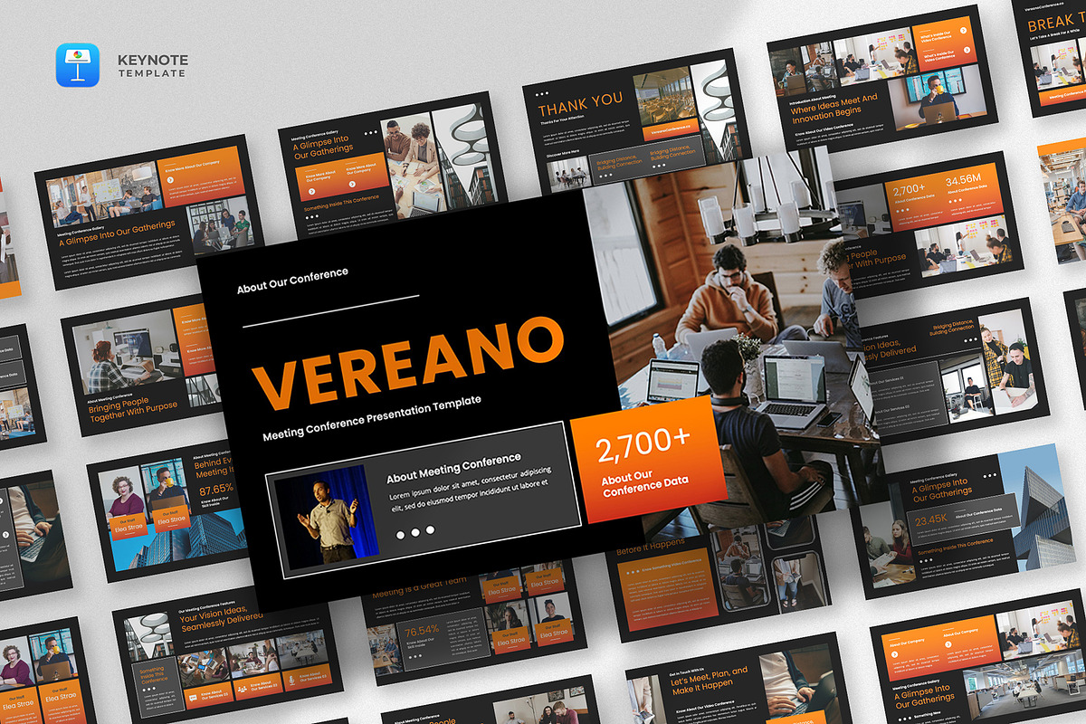 Conference Keynote Template, a Presentation Template by fluffstudio (Photo 1 of 4)