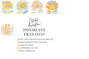 Boho Flower Clipart Abstract, a Decorative Illustration by Nicole Branger Art (Thumbnail 9 of 19)