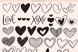 100 Heart Stamps For Procreate Heart