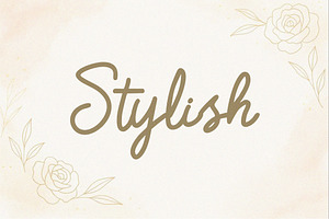 Stylish - Monoline Script Font