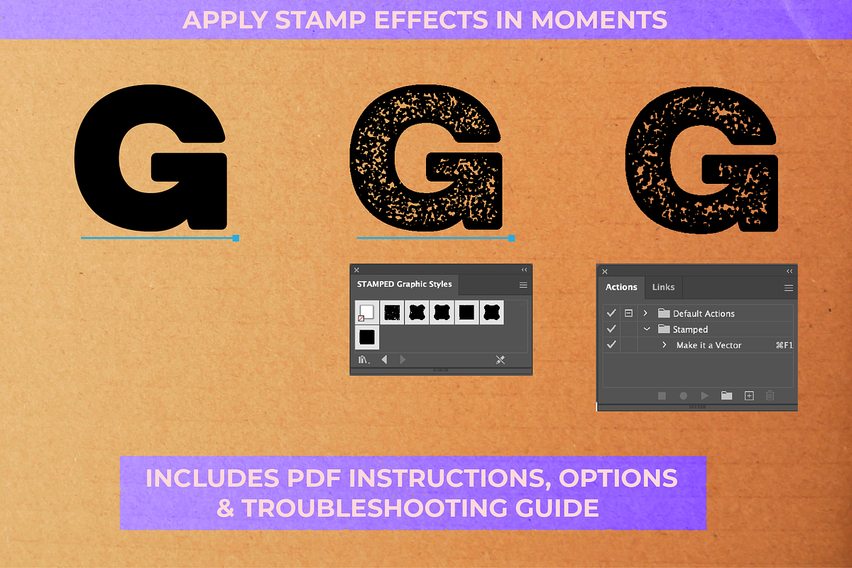 INKED Graphic Style & Text Effect, a Texture Graphic by Salty Sweet Creative (Photo 4 of 7)
