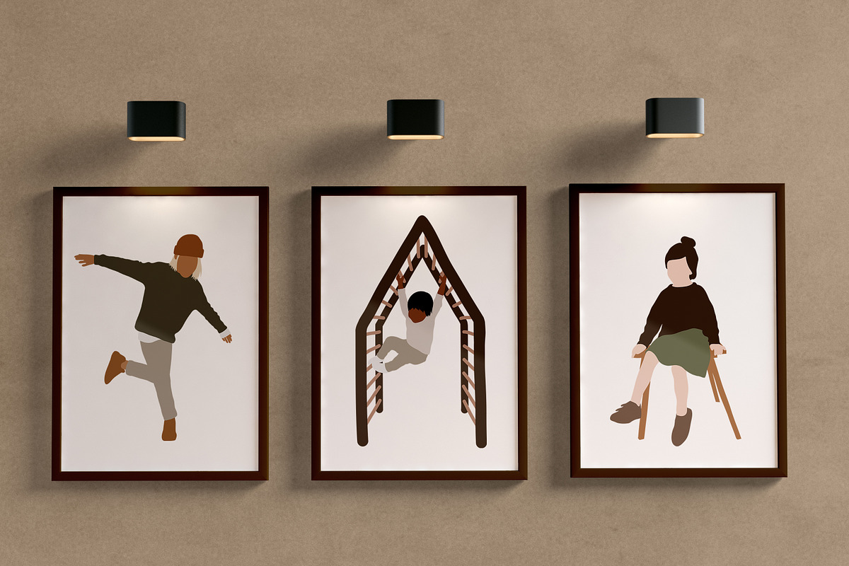 Abstract Kids Collection, a Person Illustration by ApetekMarket (Photo 8 of 9)