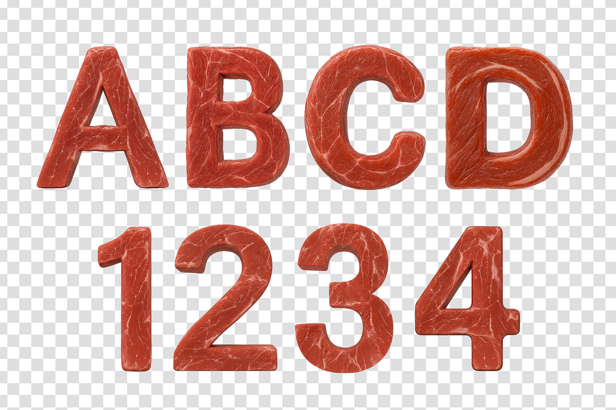 Meat, a Symbol Font by Loudoun Design Co. (Photo 6 of 6)