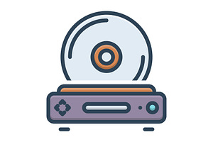 Cds dvd color icon, a Duotone Icon by Creative priyanka