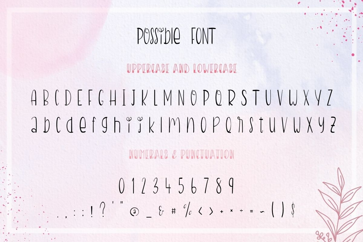 Possible Font | Handwriting Font