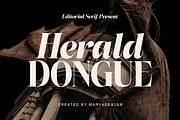 Herald Dongue - Stylish Serif, a Serif Font by Marvadesign (Thumbnail 1 of 12)