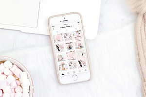 Instagram Posts For Canva Blush