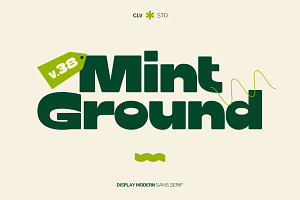 Mint Ground | Modern Typeface
