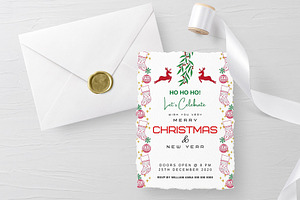 Canva Christmas Invitation Card