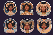 Aries Zodiac Sticker Bundle 80+, an Object Graphic by Jakayla Digital Co (Thumbnail 5 of 15)