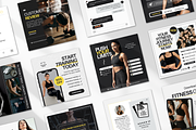 Fitness Static Ad Templates Canva, a Social Media Template by DigiPax (Thumbnail 3 of 11)