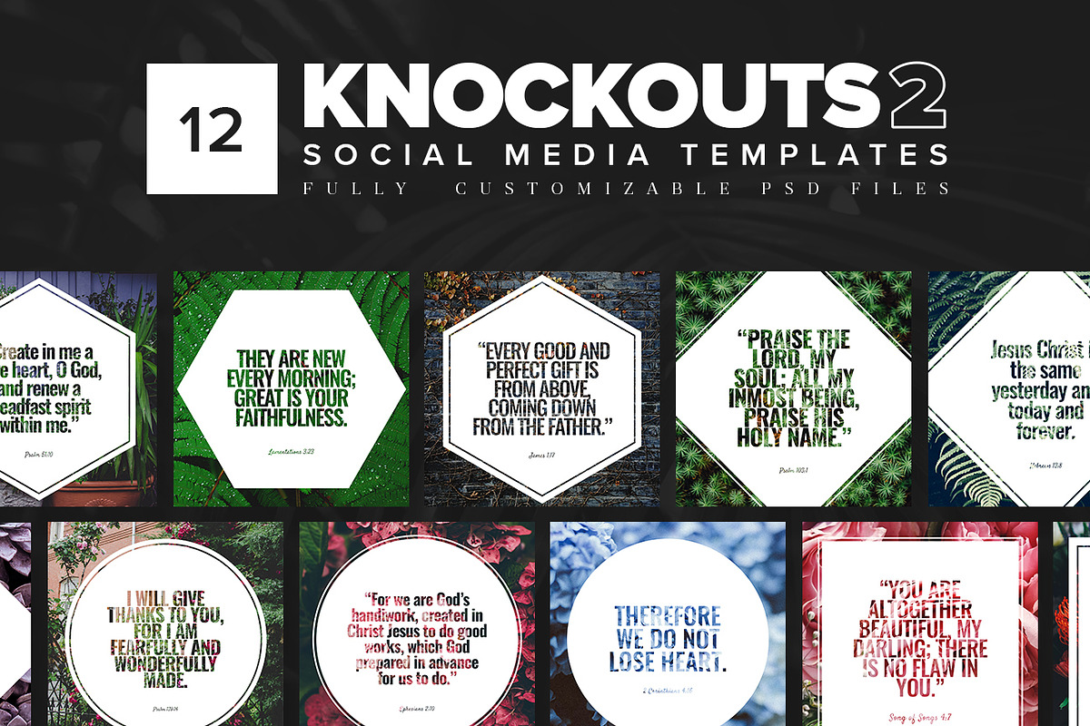 Knockouts 2 - Social Media Templates, a Social Media Template by Church Resources Depot (Photo 1 of 2)