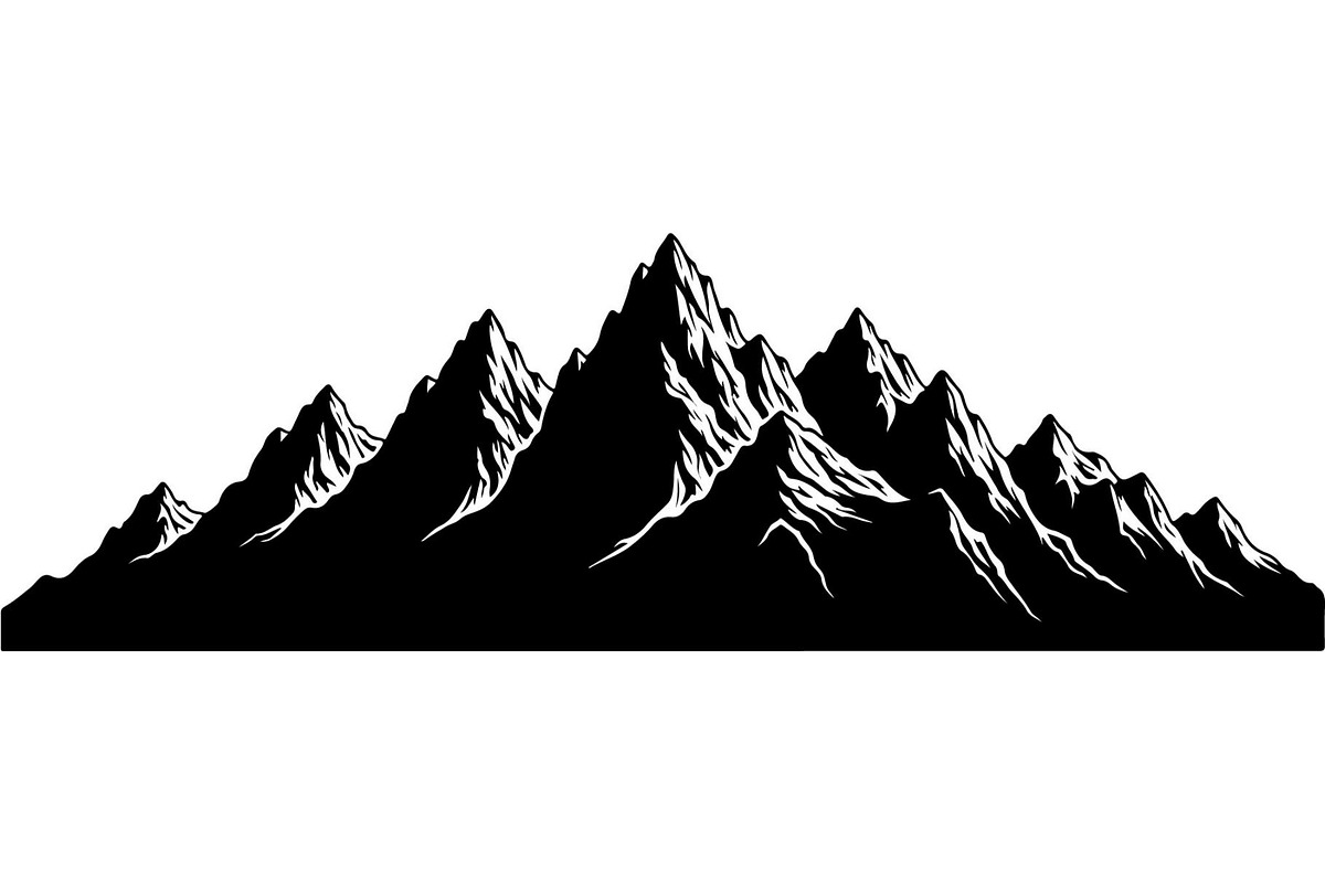 Mountain Range Silhouette, an Object Graphic by Designer_Momina (Photo 6 of 20)