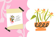 Bloom Season Summer Floral Clipart, a Decorative Illustration by Olia (Thumbnail 12 of 12)
