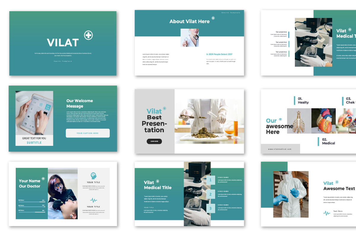 Vilat Medical PowerPoint, a Presentation Template by Overcloud (Photo 2 of 4)
