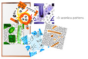 Abstract watercolor painted, a Texture Graphic by Big Bundles Shop (Thumbnail 3 of 4)