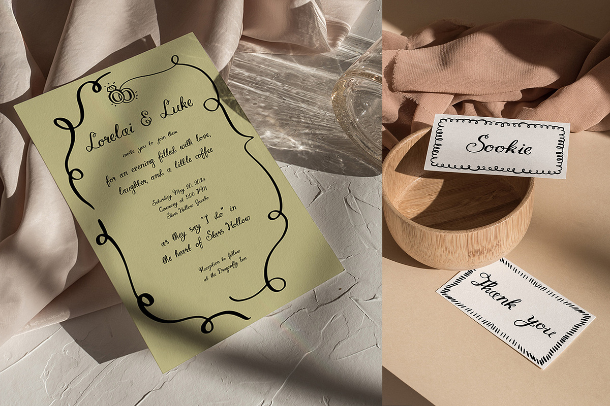 Whimsy Amore Handdrawn Ligatures, a Handwritten Font by SunnyAfternoons (Photo 7 of 12)