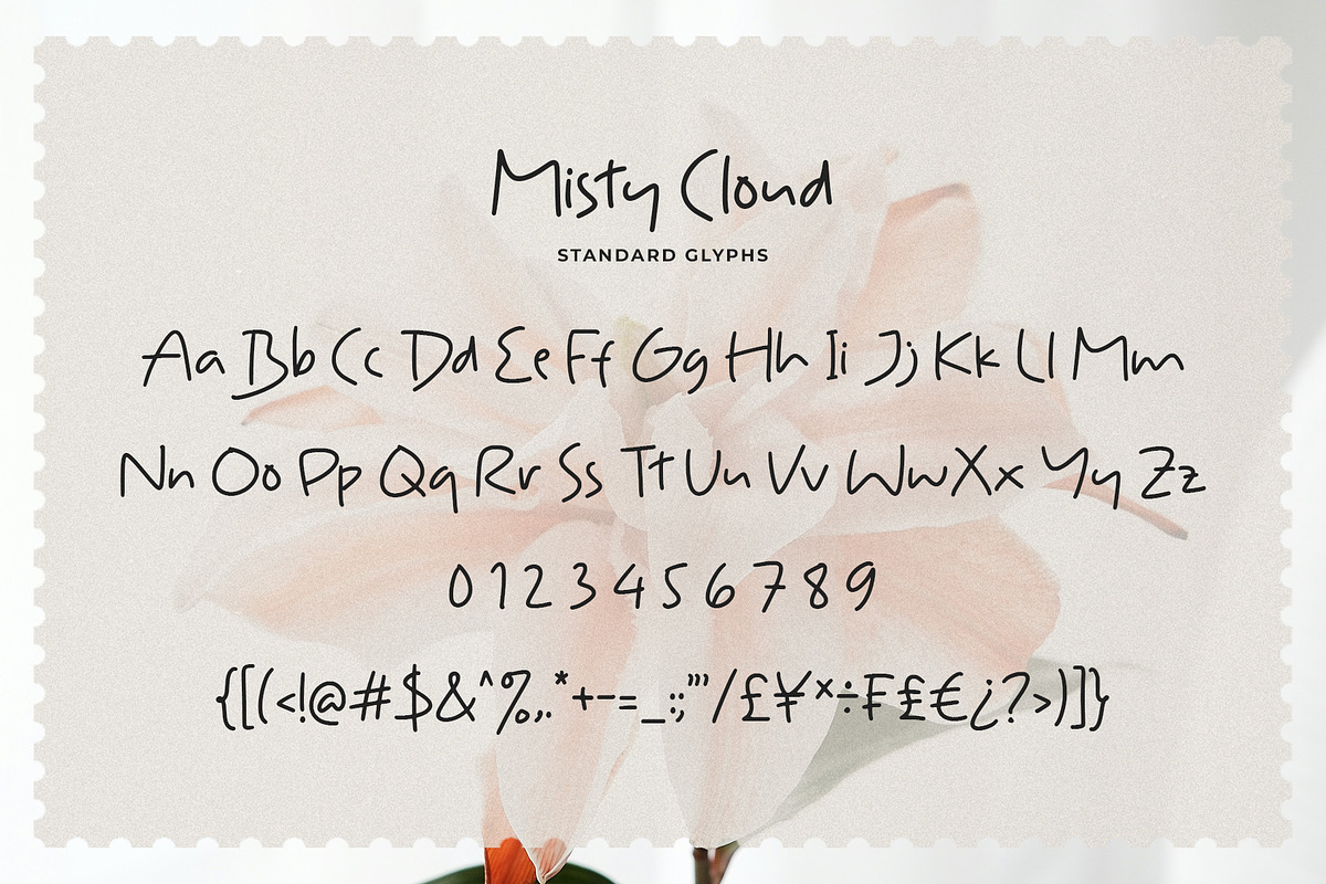 Misty Cloud Casual Handwritten Font, a Handwritten Font by Heinzel Std (Photo 11 of 12)