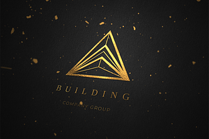 Building. Linear Geometric Logo