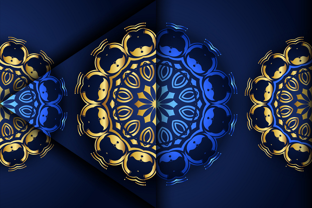 Mandala Oriental Floral art Bundle, a Background Graphic by NJ Himel (Photo 70 of 97)