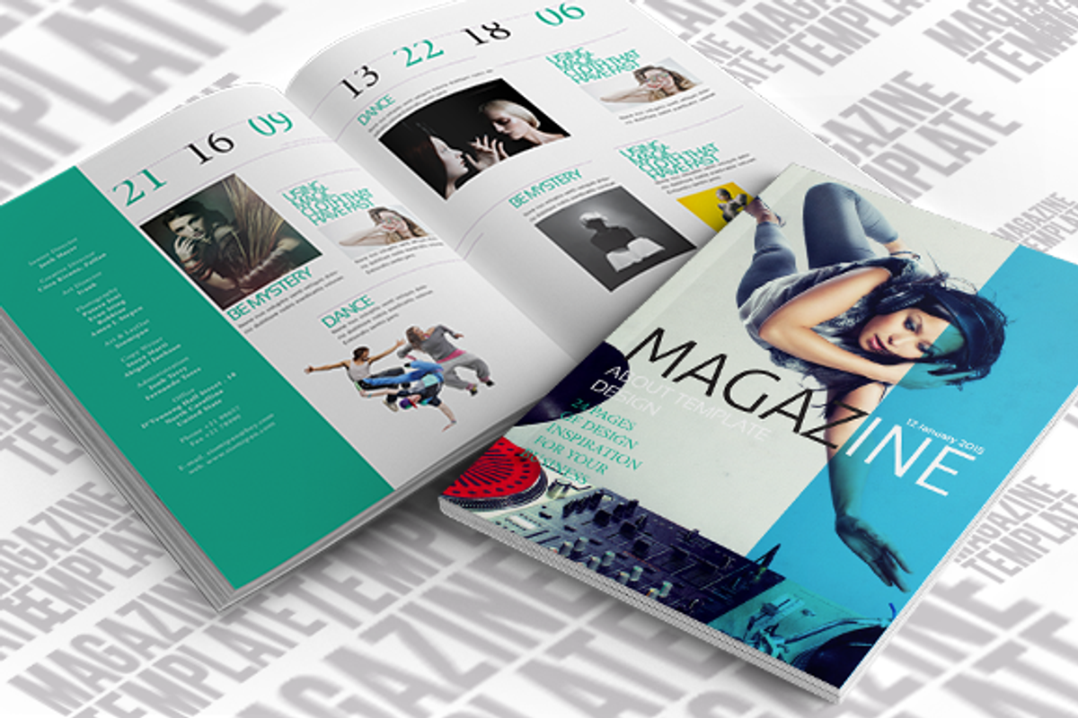 Indesign Magazine Template, a Magazine Template by temphall (Photo 1 of 5)