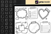 155 Procreate Sticky Notes Stamps, a Brush Add-On by DrawingStoryShop (Thumbnail 5 of 6)