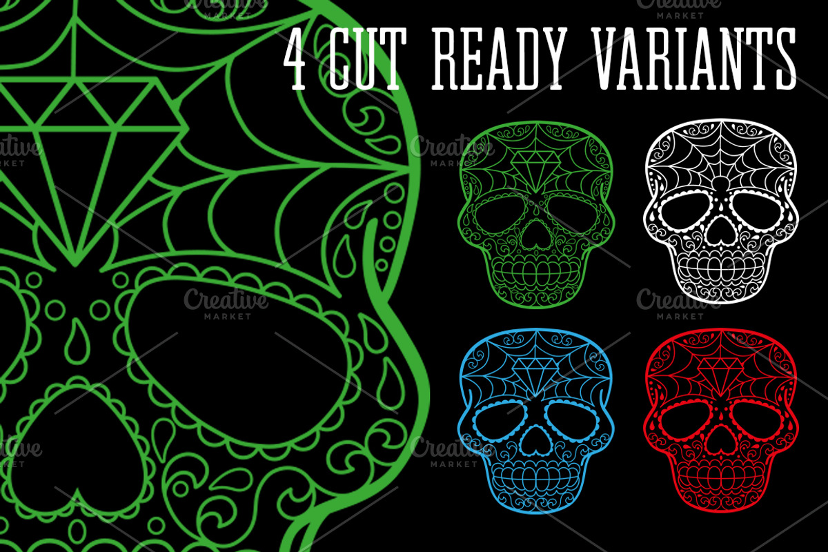 Calavera Vector Design, an Illustration by BAD TASTE (Photo 6 of 7)