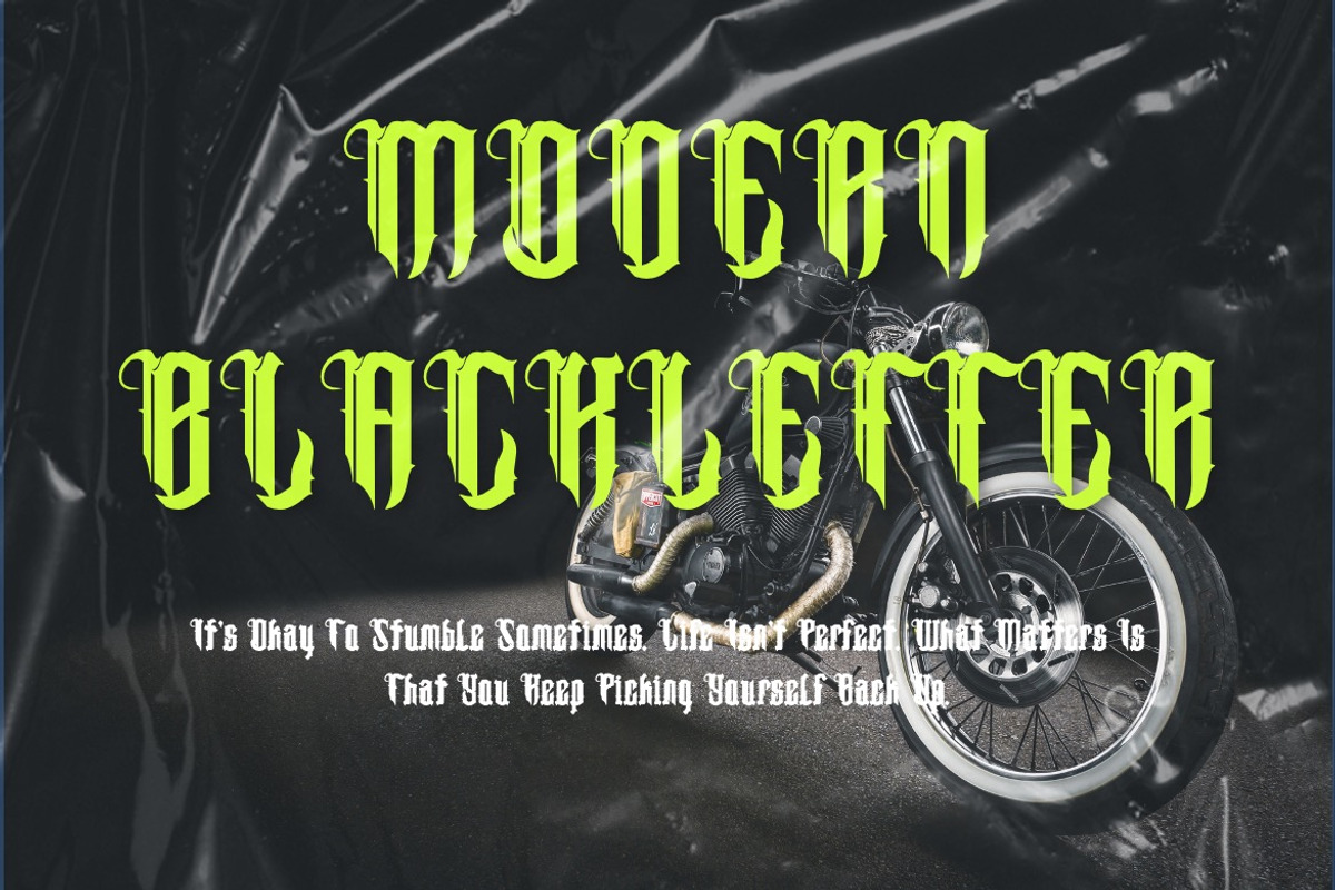 Roffes Brawry - Modern Blackletter, a Blackletter Font by Dhabee (Photo 5 of 15)