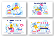 10 Confectioner Vector Illustration, a Person Illustration by denayunebgt (Thumbnail 2 of 4)