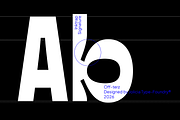 Off-terz | Wide Ink Trap Display, a Sans Serif Font by Jolicia Type (Thumbnail 4 of 11)